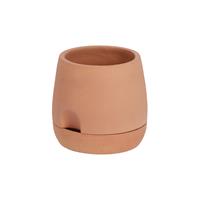 Kave Home Klein Luigina zelfvoorzienende pot gemaakt van terracotta Ã 27 cm
