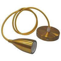 BES LED LED Hanglamp - Edysa - Industrieel - Rond - Mat Goud Aluminium - E27