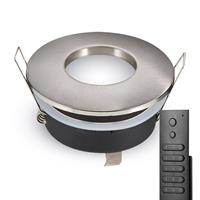 HOFTRONIC™ Set van 10 stuks dimbare LED inbouwspots Vegas met 5 Watt spot IP44 vochtbestendig incl. afstandsbediening