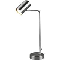 BES LED Led Tafellamp - Tafelverlichting - Trion Milona - Gu10 Fitting - Rond at Nikkel - Aluminium