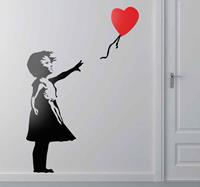 Muursticker Banksy Ballon