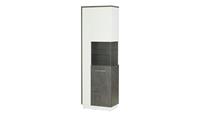 Vitrine ¦ grau ¦ Maße (cm): B: 63 H: 198 T: 38  - Möbel Kraft