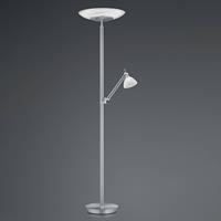 B-Leuchten Findus LED vloerlamp 2-lamps nikkel