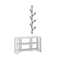 Decortie | Schoenenrek met wandkapstok Adamo