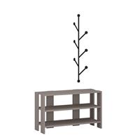 Decortie | Schoenenrek met wandkapstok Adamo