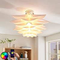 LINDBY Smart LED-Deckenleuchte Lavinja, RGB