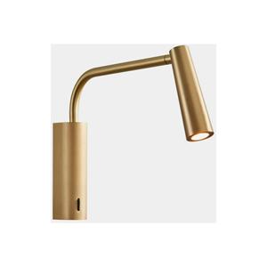 LEDS-C4 LED wandlamp Gama Extend, goudkleurig mat, aluminium