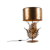 QAZQA Tafellamp botanica - Brons - Landelijk - D 35cm