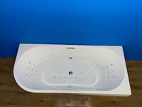 Wiesbaden Corner rechts hoek bubbelbad met Supreme systeem 180x80 wit