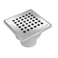 vloerput met onder aansluiting 15x15 inox