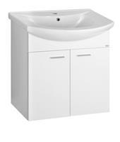 Aqualine Zoja Badkamermeubel 61,5x74x32,5cm wit 2-deurs