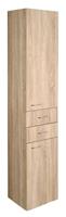 Aqualine Zoja/Keramia Fresh kolomkast 35x184cm oak platin