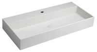 Sapho Quadrado wastafel inclusief waste 96x44 white sandstone