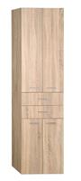 Aqualine Zoja/Keramia Fresh kolomkast 50x184cm oak platin