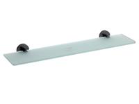 Sapho X-Round Black Shelf matglas zwart