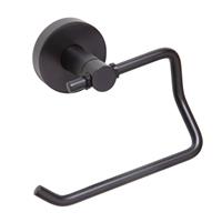 Sapho X-Round Black Toiletrolhouder zwart
