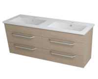 Sapho Kali Badkamermeubel keramiek 120 cm beige