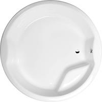 Polysan Royal ronde bad met supportframe 172x172x49 cm wit