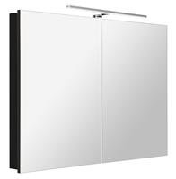 Sapho Greta spiegelkast met verlichting 101x70 mat zwart