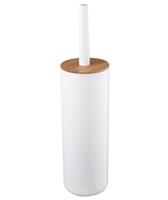 Aqualine Sapho Snow vrijstaande toiletborstel en houder wit