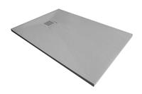Xenz Slate composieten rechthoekige douchevloer 90x120 cm cemento