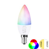 MiBoxer / Milight Slimme Led E14 Kaarslamp 4W - MiBoxer - RGB+CCT - Wifi Controlled