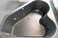 Xenz Cyprus bubbelbad met Koller Premium systeem 145x145 zwart