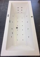 Xenz Society bubbelbad met Koller Advance systeem 200x90 mat wit