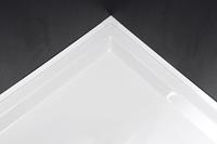 Douchebak afdichtstrip 120x100cm (2x hoekverbinding 2x sluitstuk)
