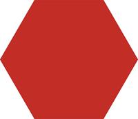 Codicer Hex25 Basic hexagon vloertegel 25x22 Rojo