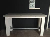 Het Steigerhouthuis Steigerhouten Bartafel Blokpoot Steigerbuis Extra - 80 x 80 x 100 cm