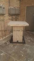 Het Steigerhouthuis Steigerhouten Bartafel Blok Industrieel - 70 x 70 x 100 cm