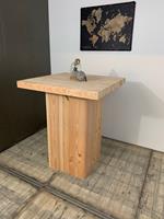 Het Steigerhouthuis Steigerhouten Bartafel Blok Douglas - 80 x 80 x 110 cm