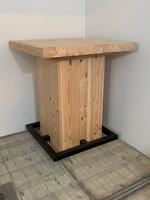 Het Steigerhouthuis Steigerhouten Bartafel Blok Douglas Industrieel - 60 x 60 x 100 cm