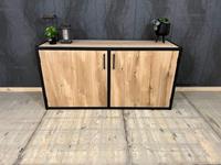Het Steigerhouthuis Steigerhouten Dressoir Industrieel eiken - 140 x 50 x 80 cm
