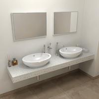 Sapho Tailor Rockstone waskom 210x50 cm versie L