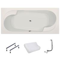 Xenz Parel bad 190x90 mat Edelweiss