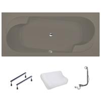 Xenz Parel bad 190x90 mat Cement