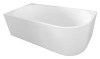 Tibera links vrijstaand bad 170x80 cm wit