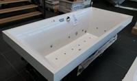 Villeroy & Boch Squaro bubbelbad met Excellent systeem 180x80 wit