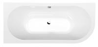 HAK Badewanne »VIVA L MONOLITH asymmetrische Badewanne 170x75x60cm, links, weiß«, (1-tlg)