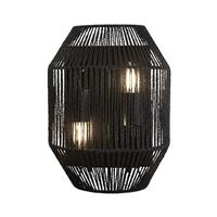 Searchlight Wandlamp Wicker 11201-2BK