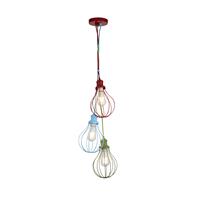 Searchlight Kinderkamer hanglamp Kids 3-lichts gekleurd 4683-3