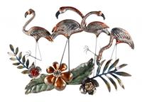Raf Import Wanddecoratie metaal Flamingo