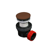 Zaro ruimtebesparende sifon met solid surface rust clickwaste