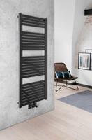 Sapho Tondi radiator zwart mat 45x133cm 561W