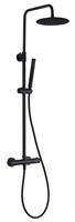 SaniGoods Amor mat zwarte regendouche stortdouche 20cm