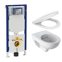 Geberit UP720 toiletset met  Renova Rimfree toilet en softclose zitting