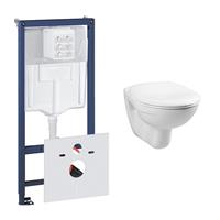 Grohe Rapid toiletset met Plieger Basic toilet en standaard zitting