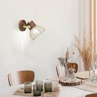 Just Light Wandlamp Alami bruin messing 11486-60